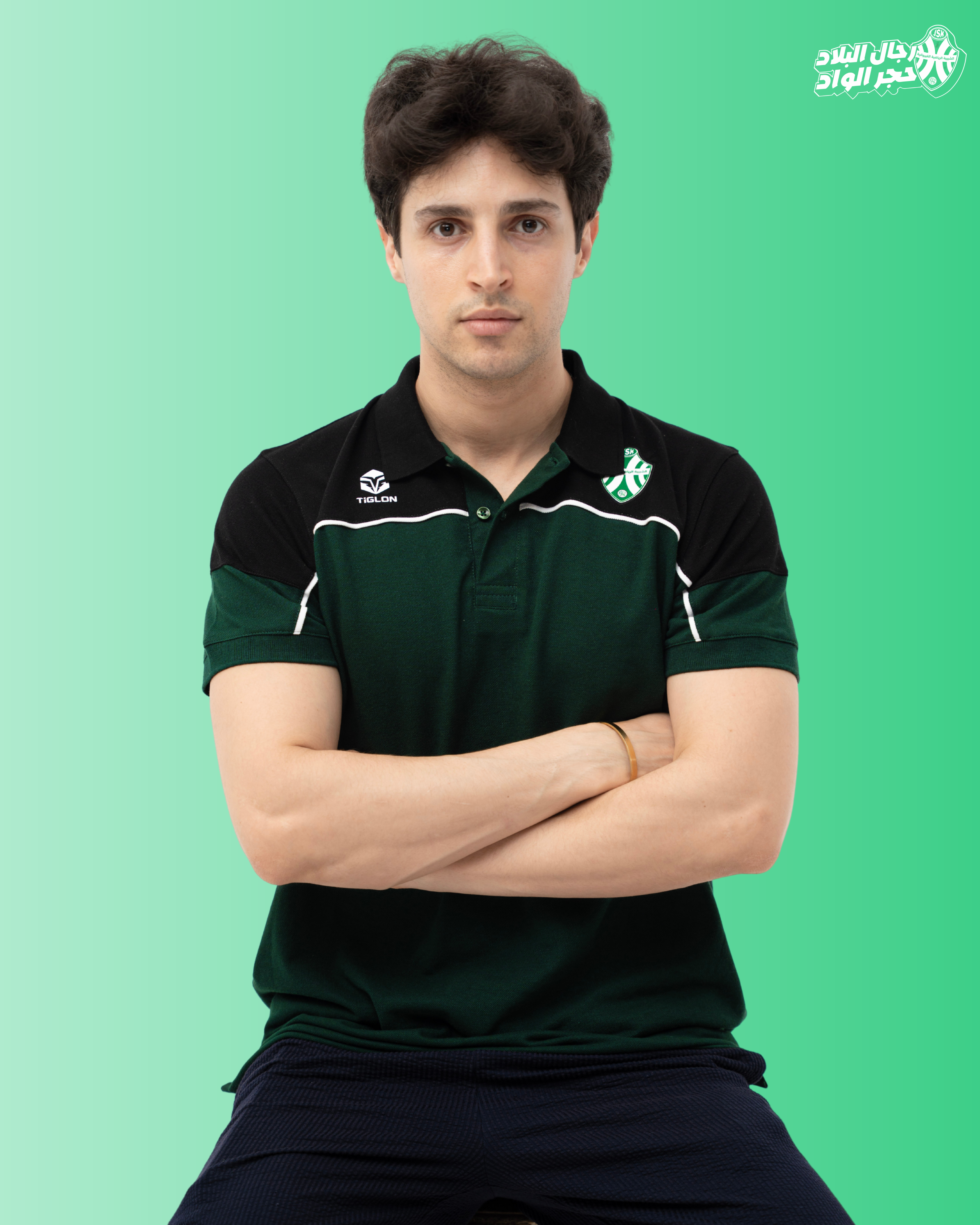 Polo Officiel JS Kairouan x Tiglon – Vert & Noir